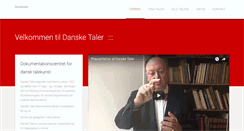 Desktop Screenshot of dansketaler.dk
