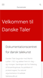 Mobile Screenshot of dansketaler.dk