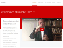 Tablet Screenshot of dansketaler.dk